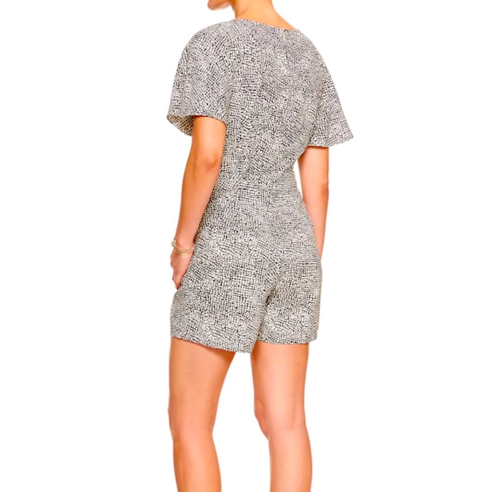 Banana republic Print Tailored Keyhole Romper
